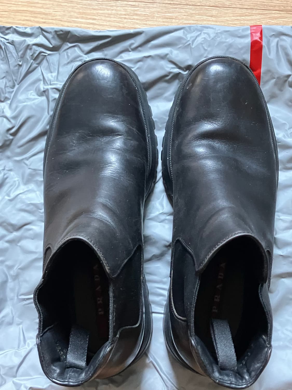 00s 프라다 스포츠 코만도솔 첼시부츠 상품이미지5