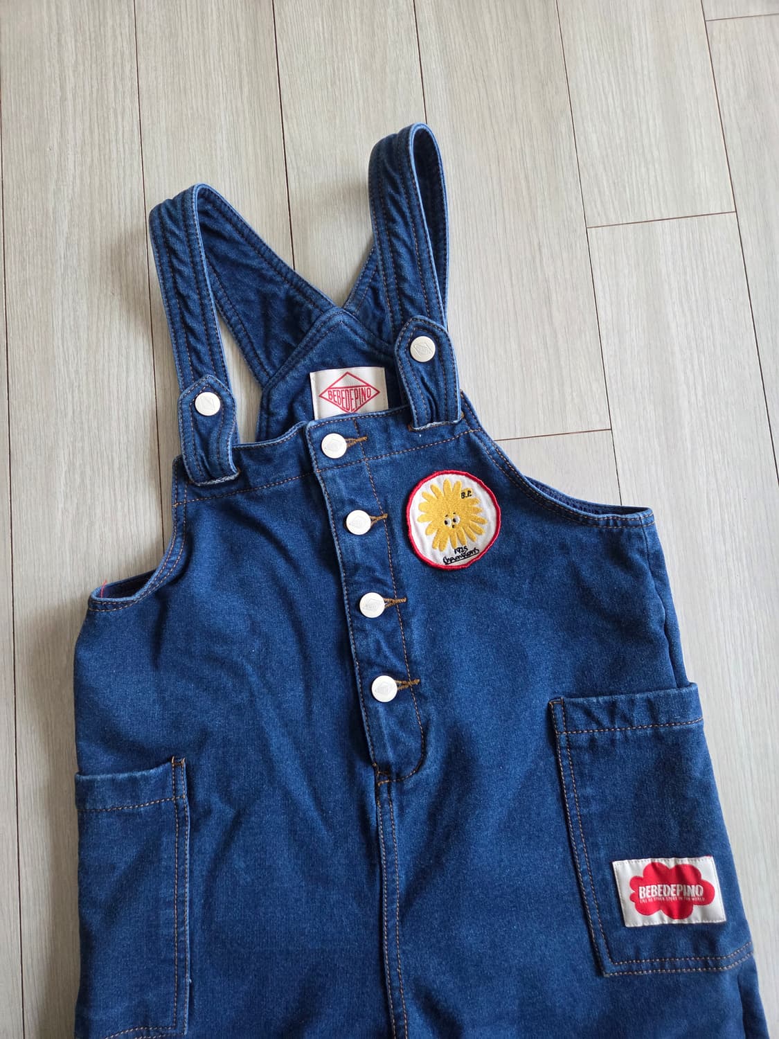 베베드피노 데님 스판 오버롤 120 상품이미지2