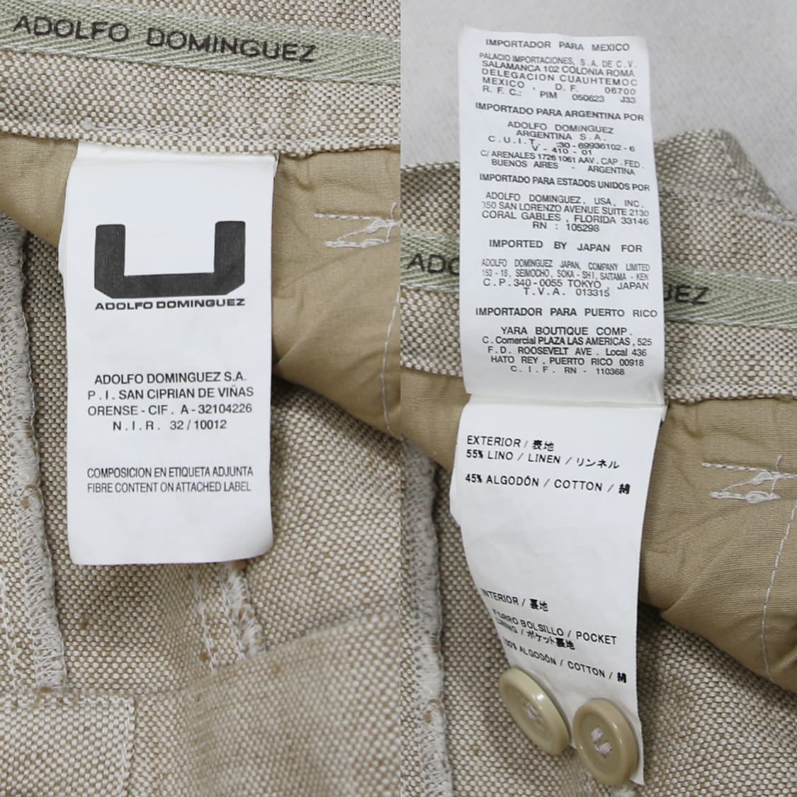 ADOLFO DOMINGUEZ 린넨 부츠컷 팬츠 (여성용 29) 상품이미지5