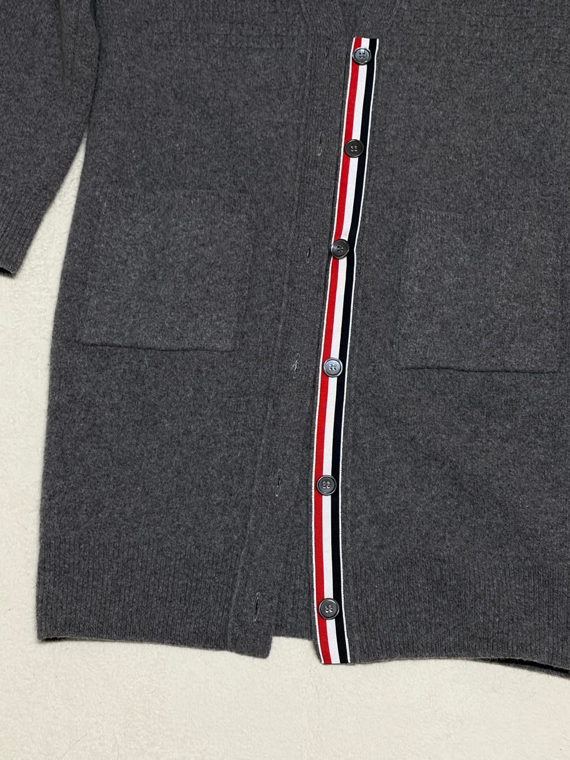 (매장판,새거급) 톰브라운 여성 캐시미어 코트 가디건 38 상품이미지4