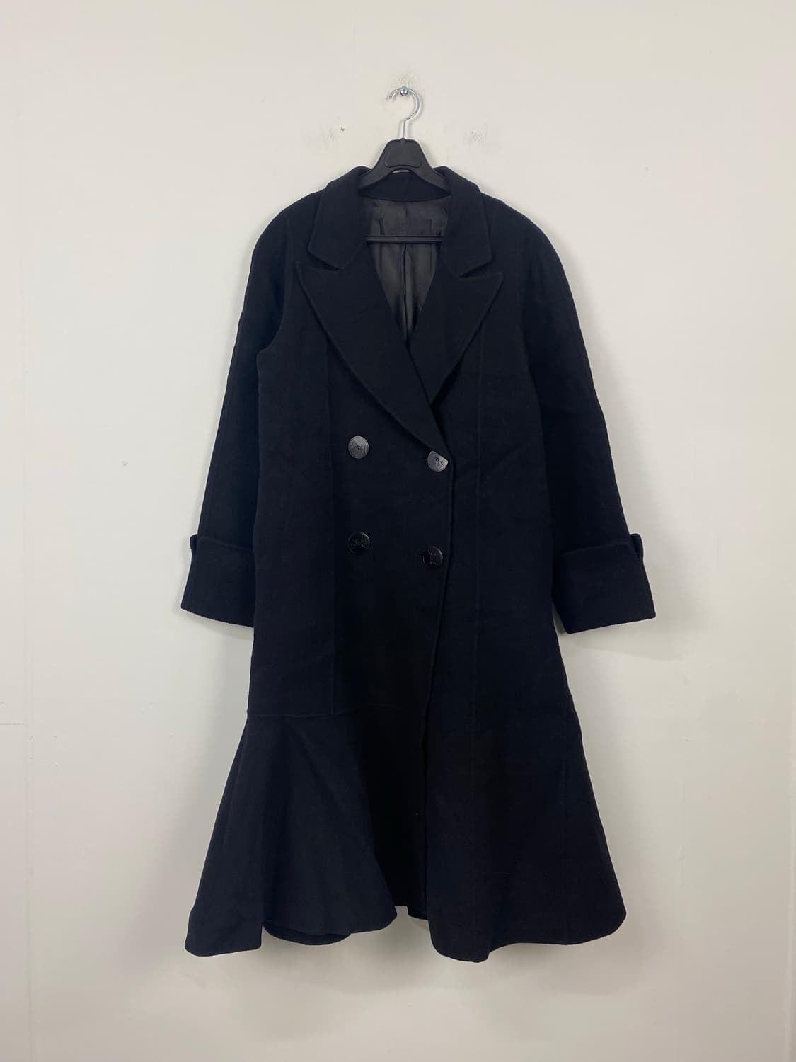 럭키슈에뜨 울 캐시미어 더블 롱코트 38 상품이미지1