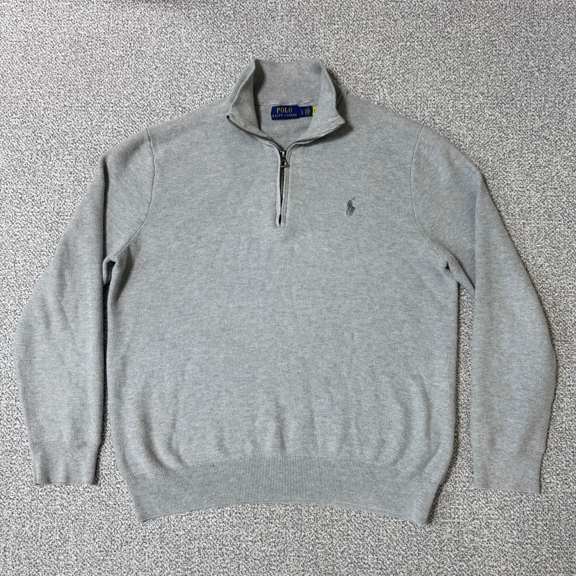 [정품 QR] 폴로 랄프로렌 반집업 니트 L 상품이미지1