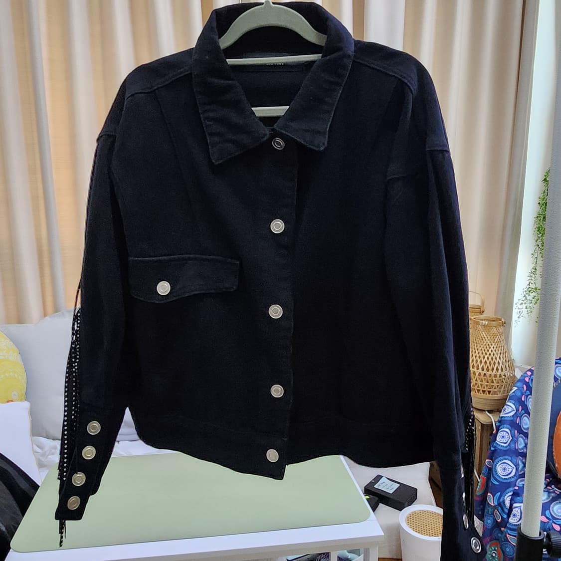 제시뉴욕 블랙 데님 자켓 상품이미지3