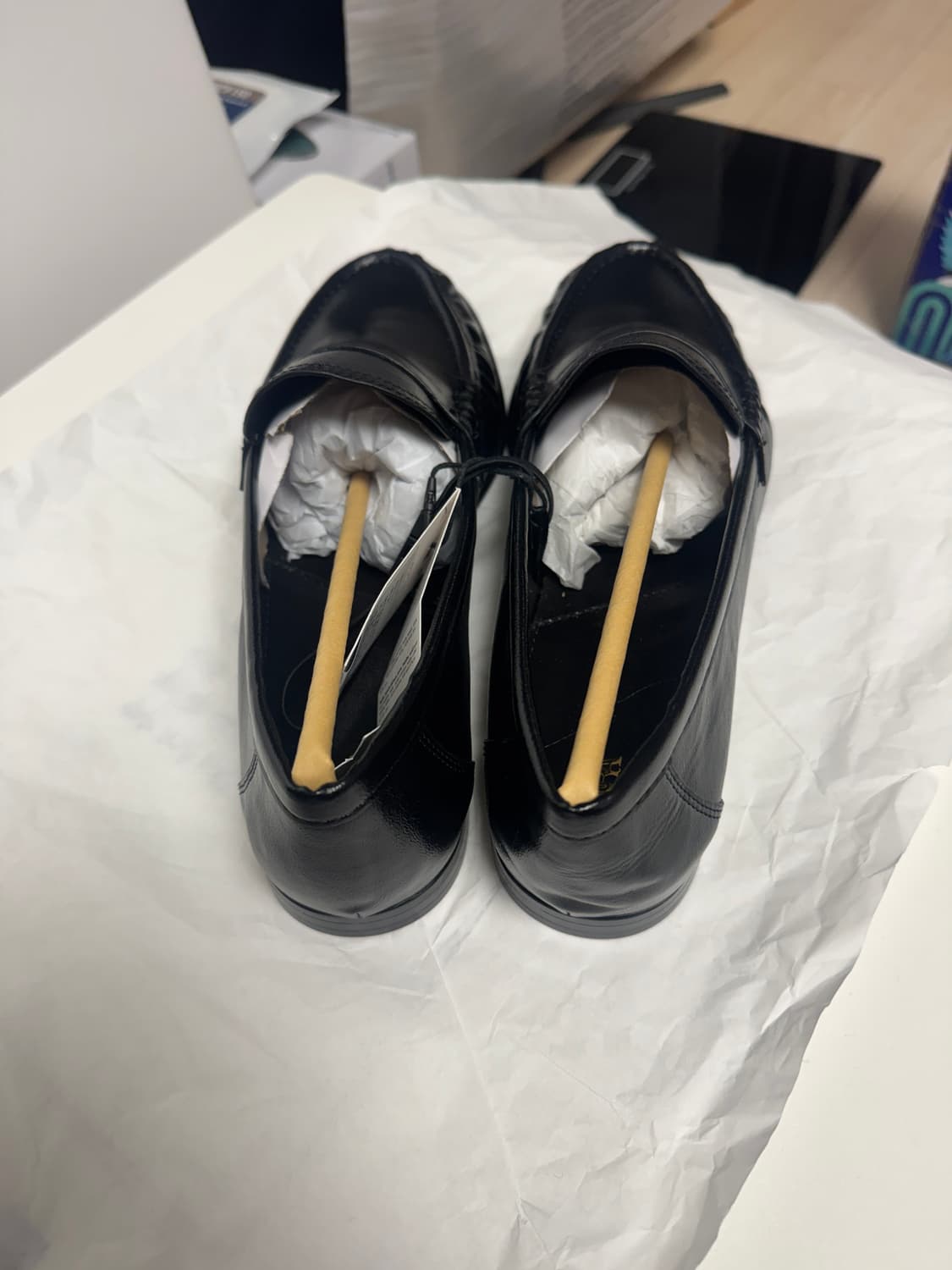 (275)자라 더로우 소프트 개더드 로퍼 블랙 상품이미지3