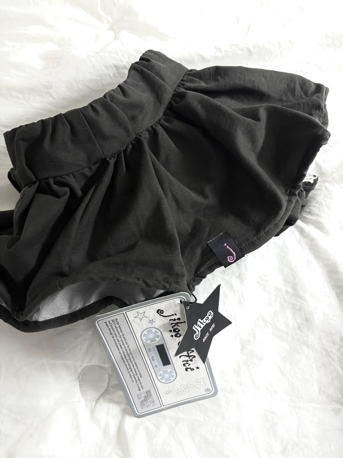 지쿠 ZIKOO Y2K 아일릿 달천깔 꽃잎스커트 미니스커트 상품이미지2