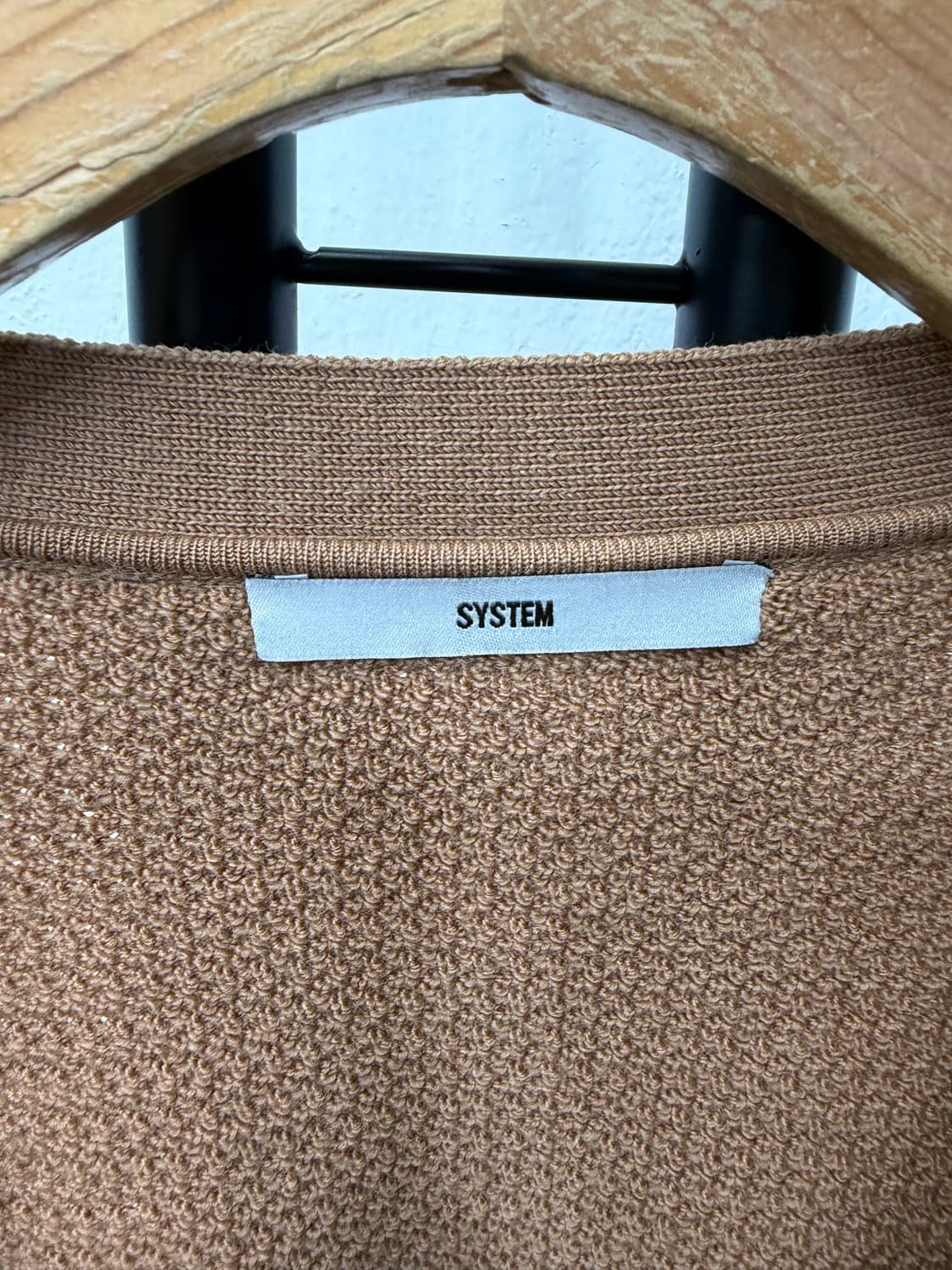 정품) 시스템옴므 한섬 20ss 배색 브이넥 니트 가디건 100 상품이미지6