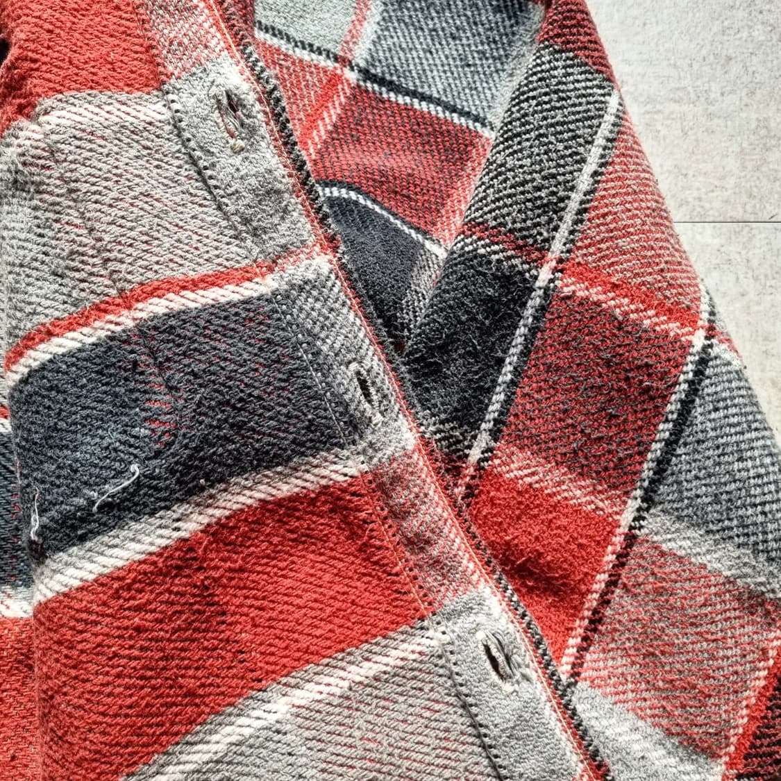 더블웍스 (by Ware House) 헤비코튼 플란넬 셔츠 38sz 상품이미지5