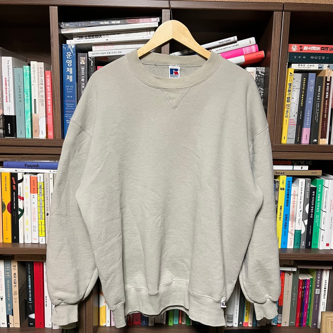 [XL] 90s USA 빈티지 러셀 맨투맨 베이지 상품이미지1