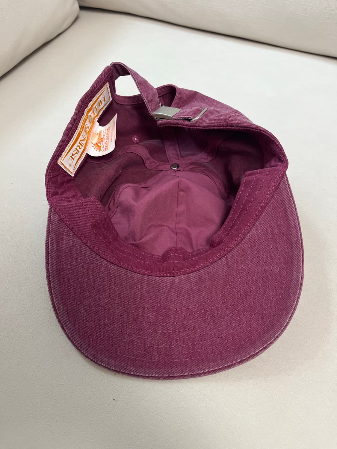 hello sunrise have a nice trip cap 버건디 상품이미지3