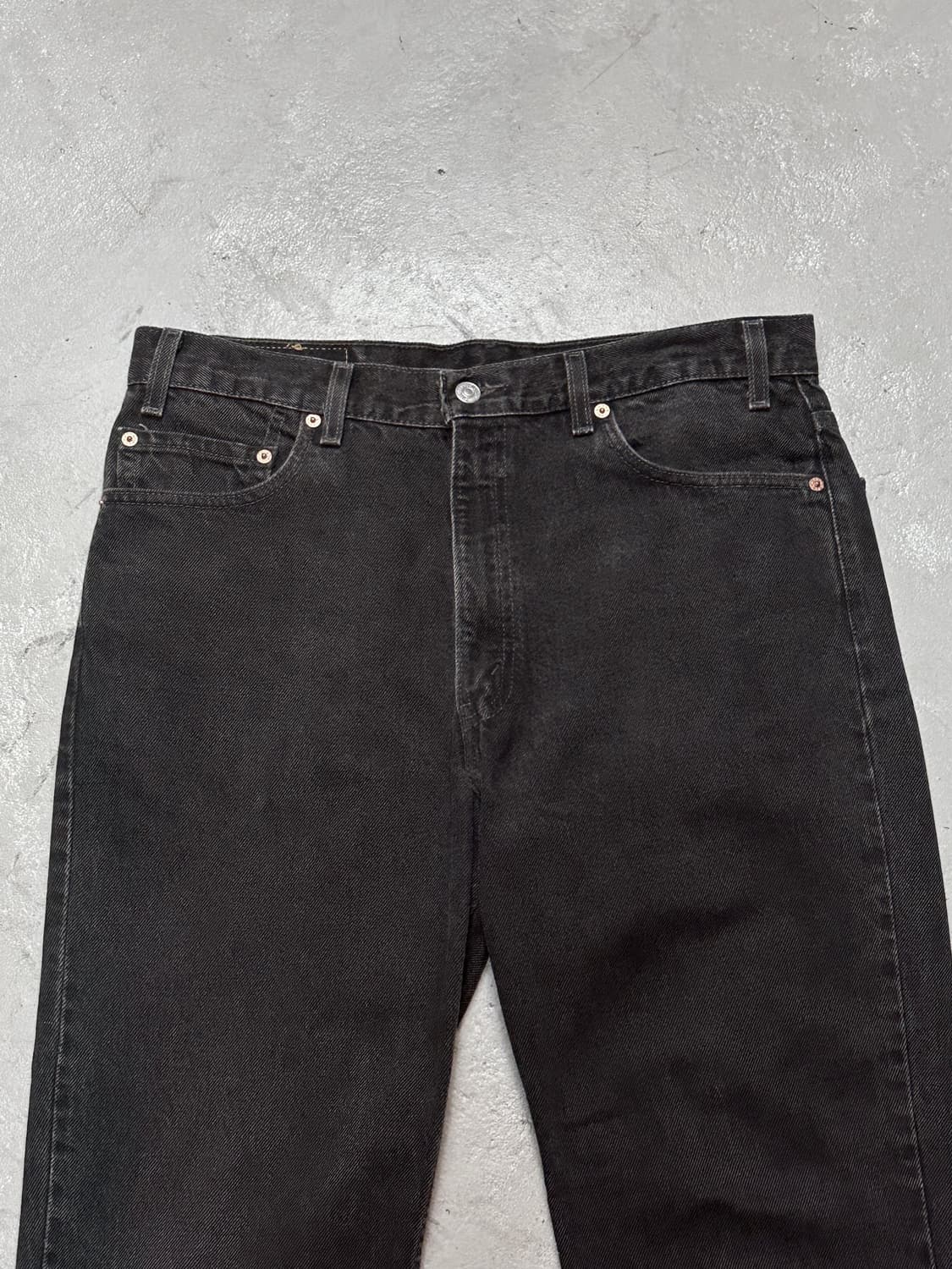 90's 리바이스 517 블랙 부츠컷 플레어진 상품이미지5