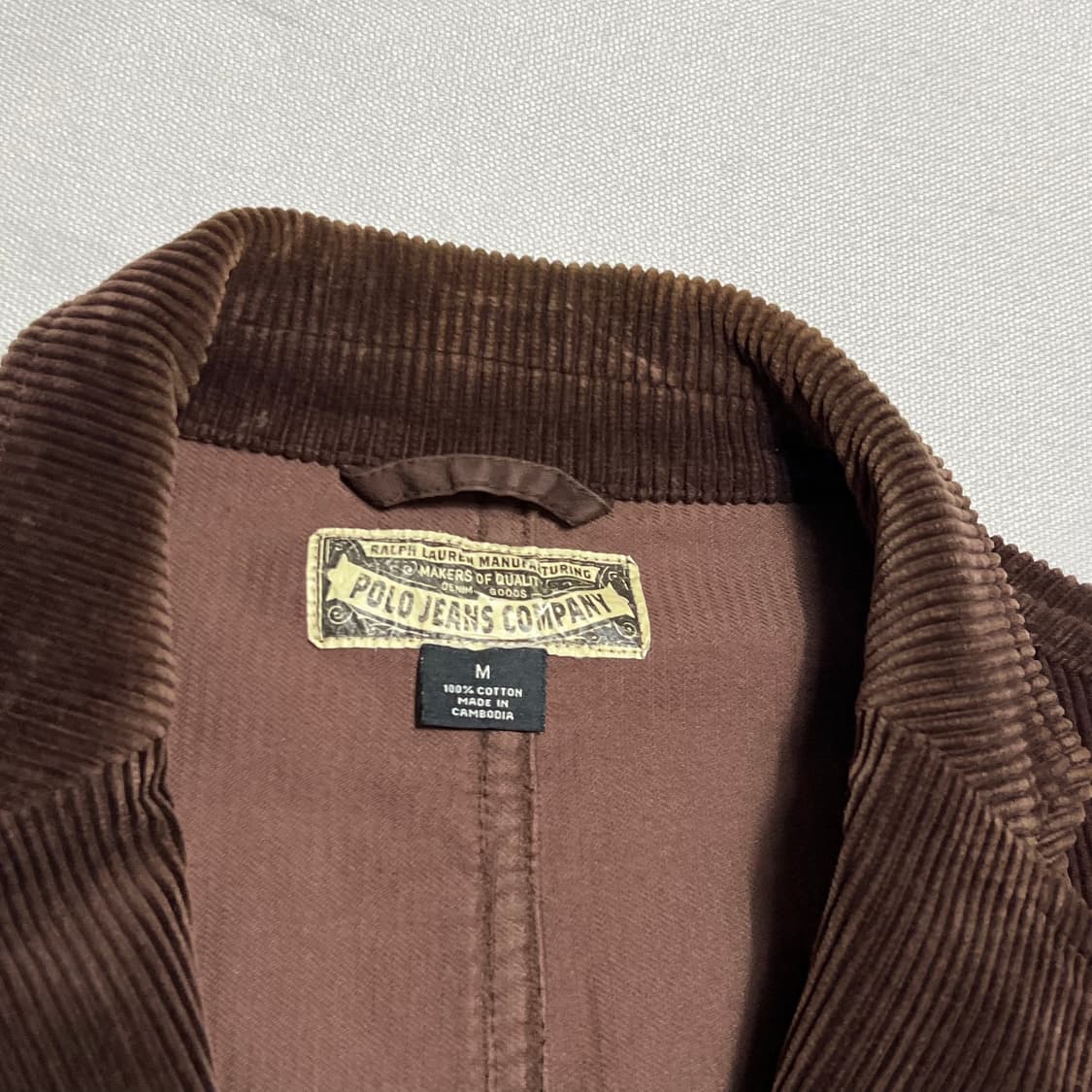 M 폴로랄프로렌 진스 브라운 코듀로이 블레이져 상품이미지4