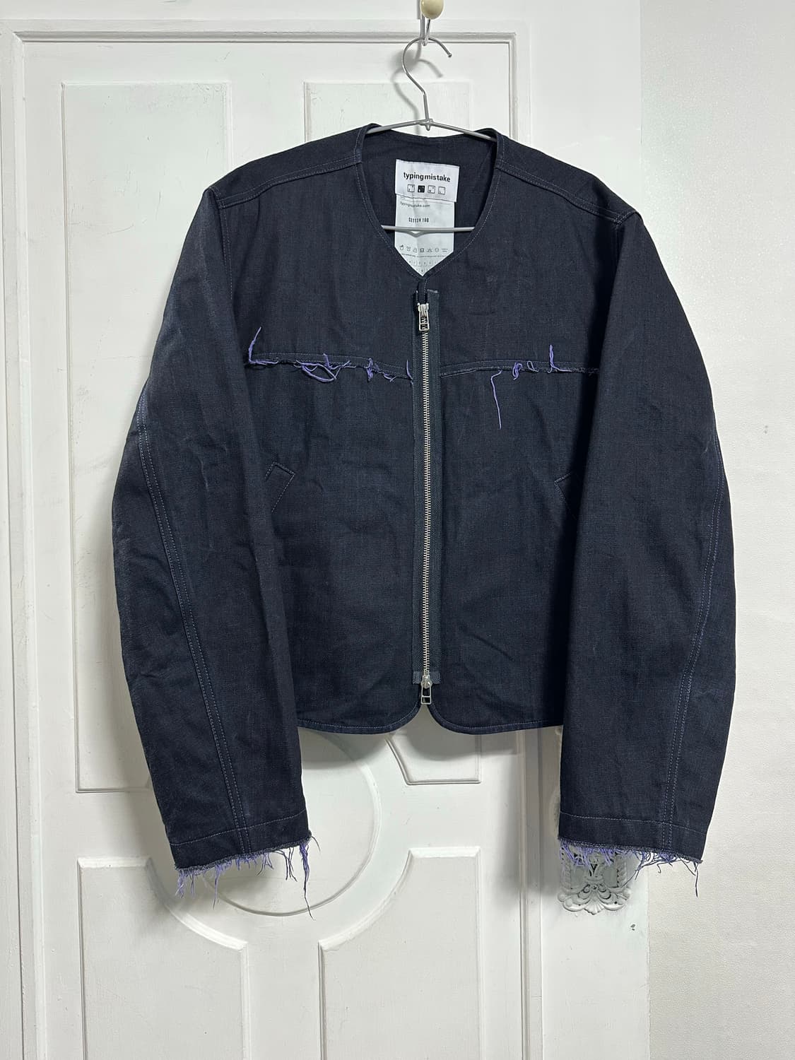 타이핑미스테이크 인디고 집업 트러커 상품이미지1