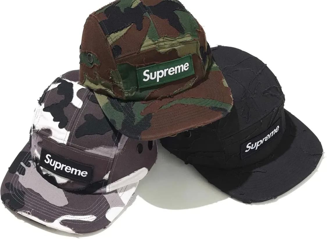 슈프림 레이어드 카모 캠프캠 블랙 모자 상품이미지8