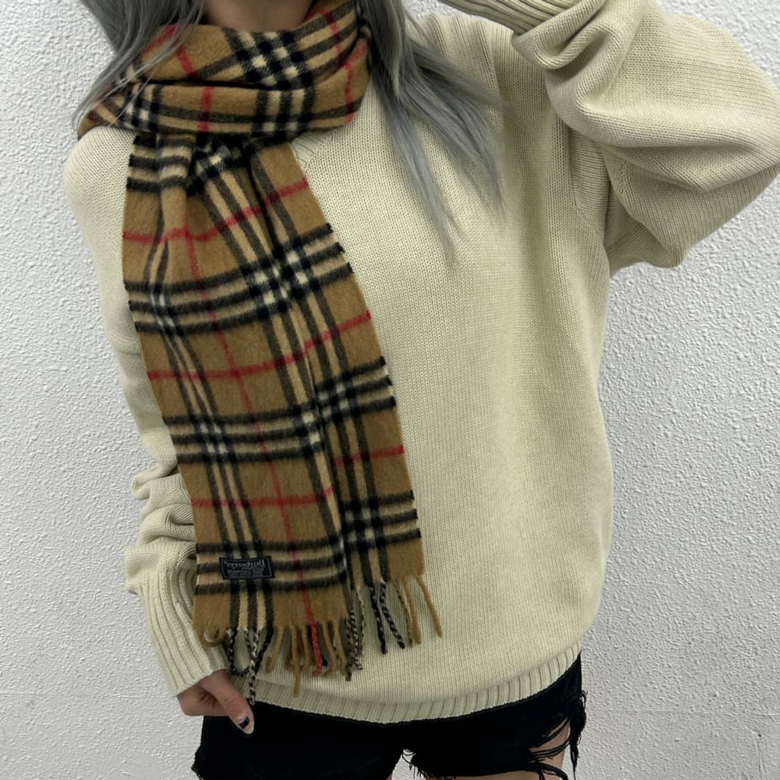 버버리 클래식 노바체크 캐시미어 머플러 상품이미지1