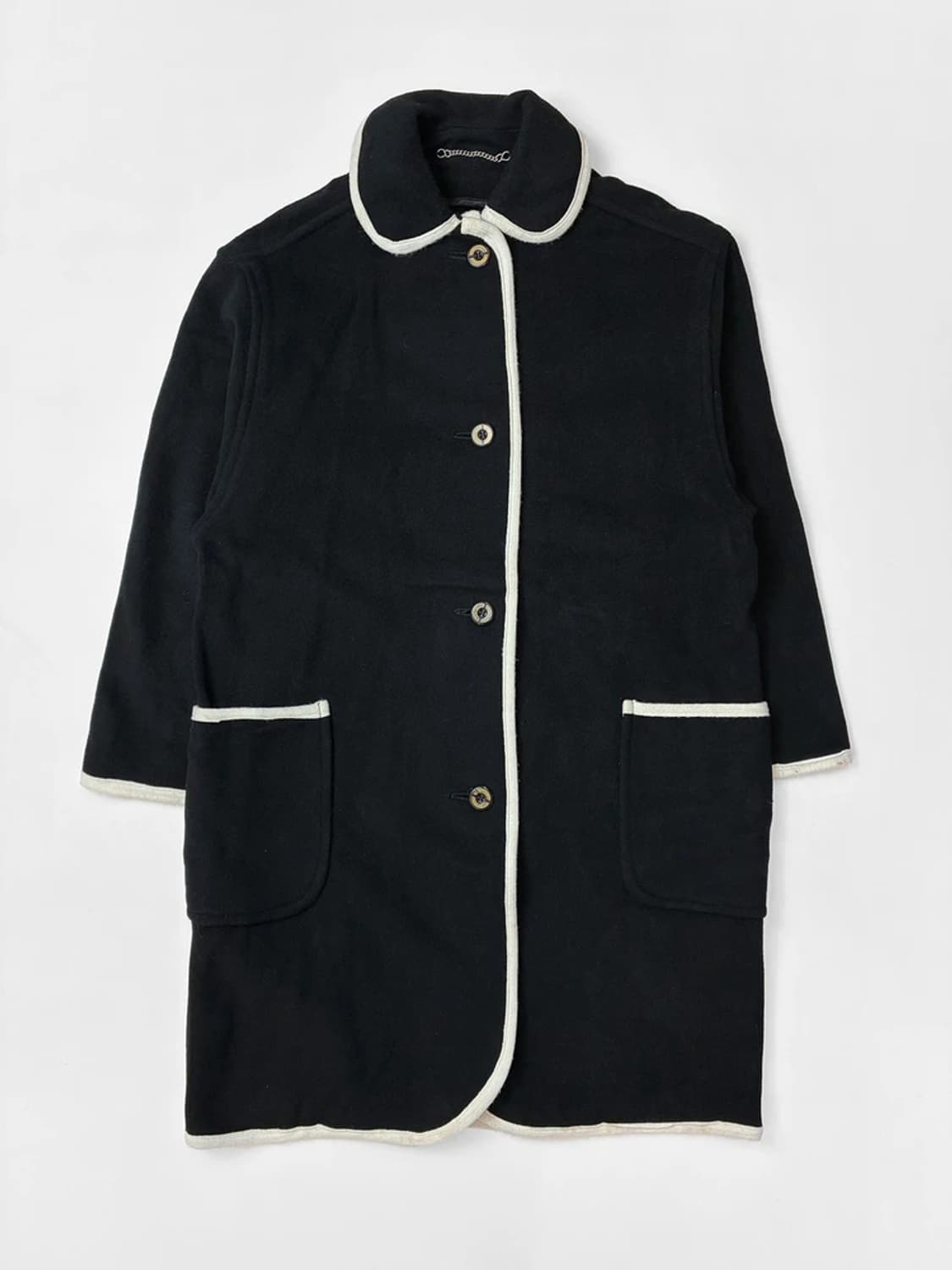 버버리 90's 클래식 배색 울 캐시미어 롱 코트 PN5593 상품이미지1