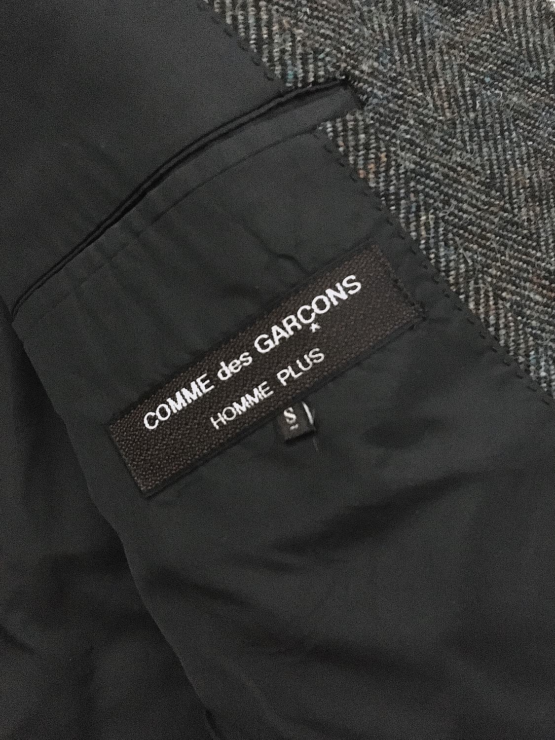 90-00s collarless herringbone boxed JK 상품이미지6