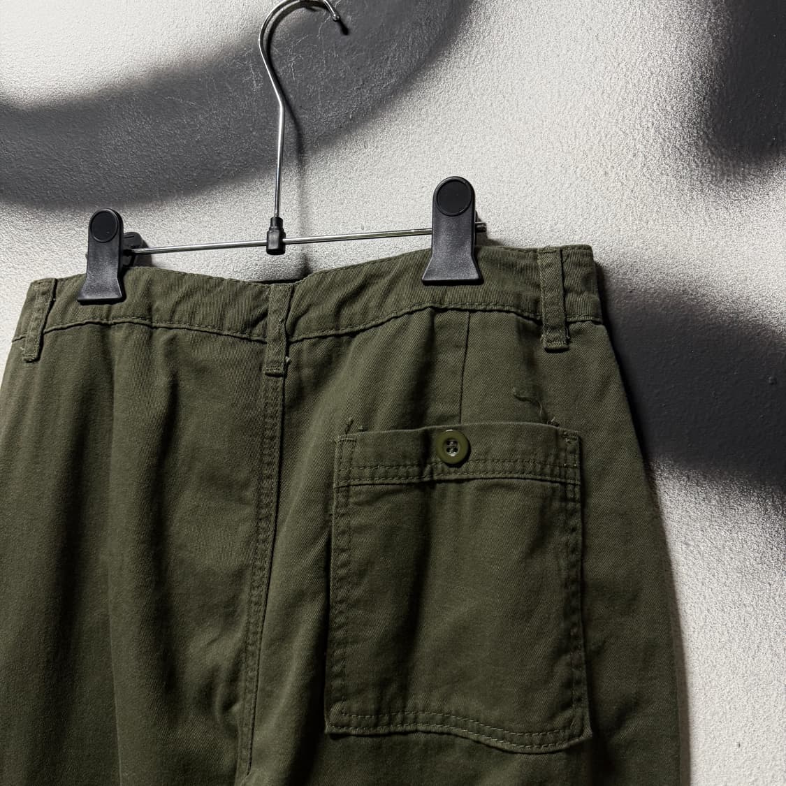 VTG 빈티지 코튼 와이드 카고 팬츠 카키 상품이미지6