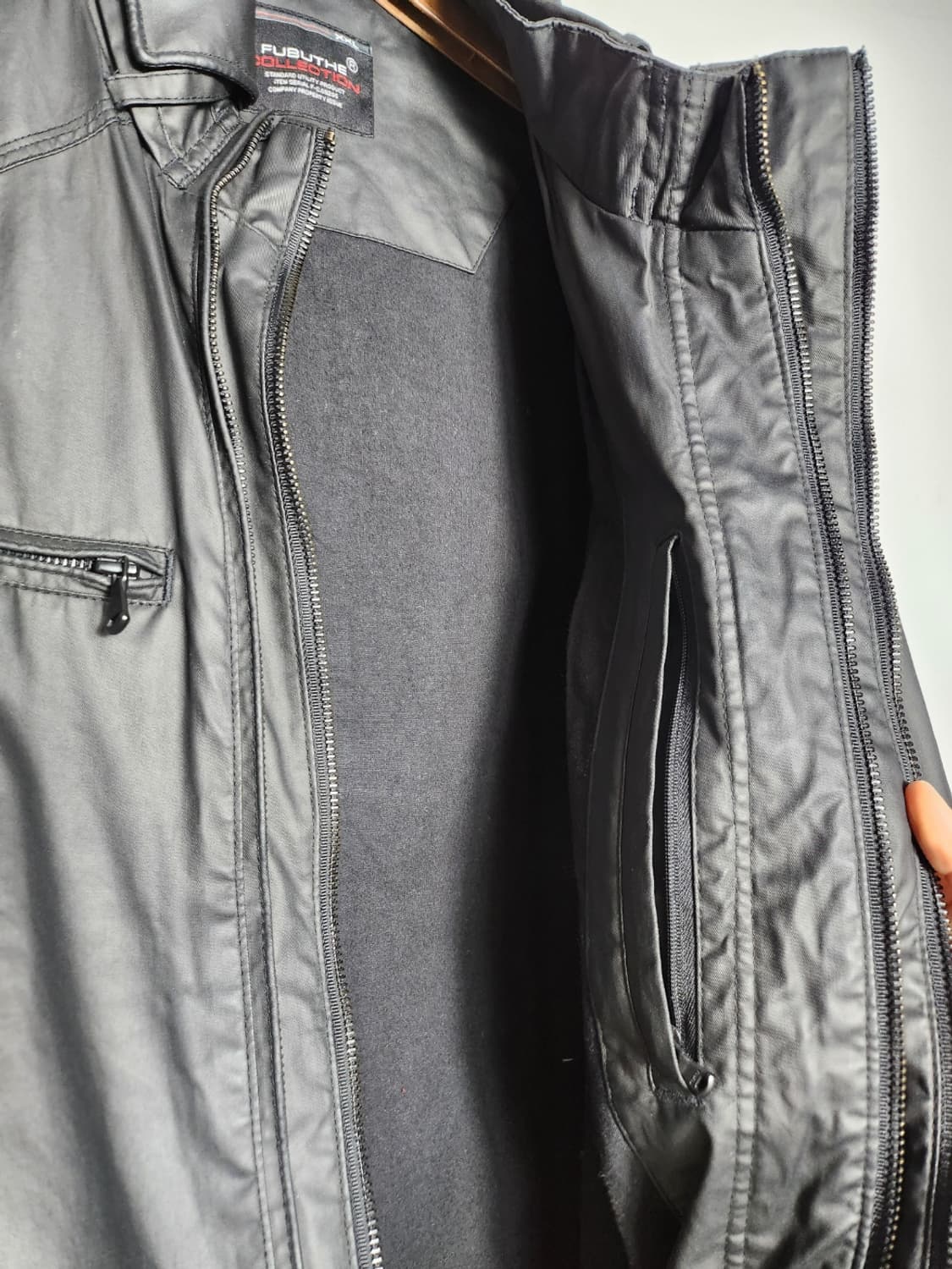 푸부 코팅 바이커 자켓 상품이미지6