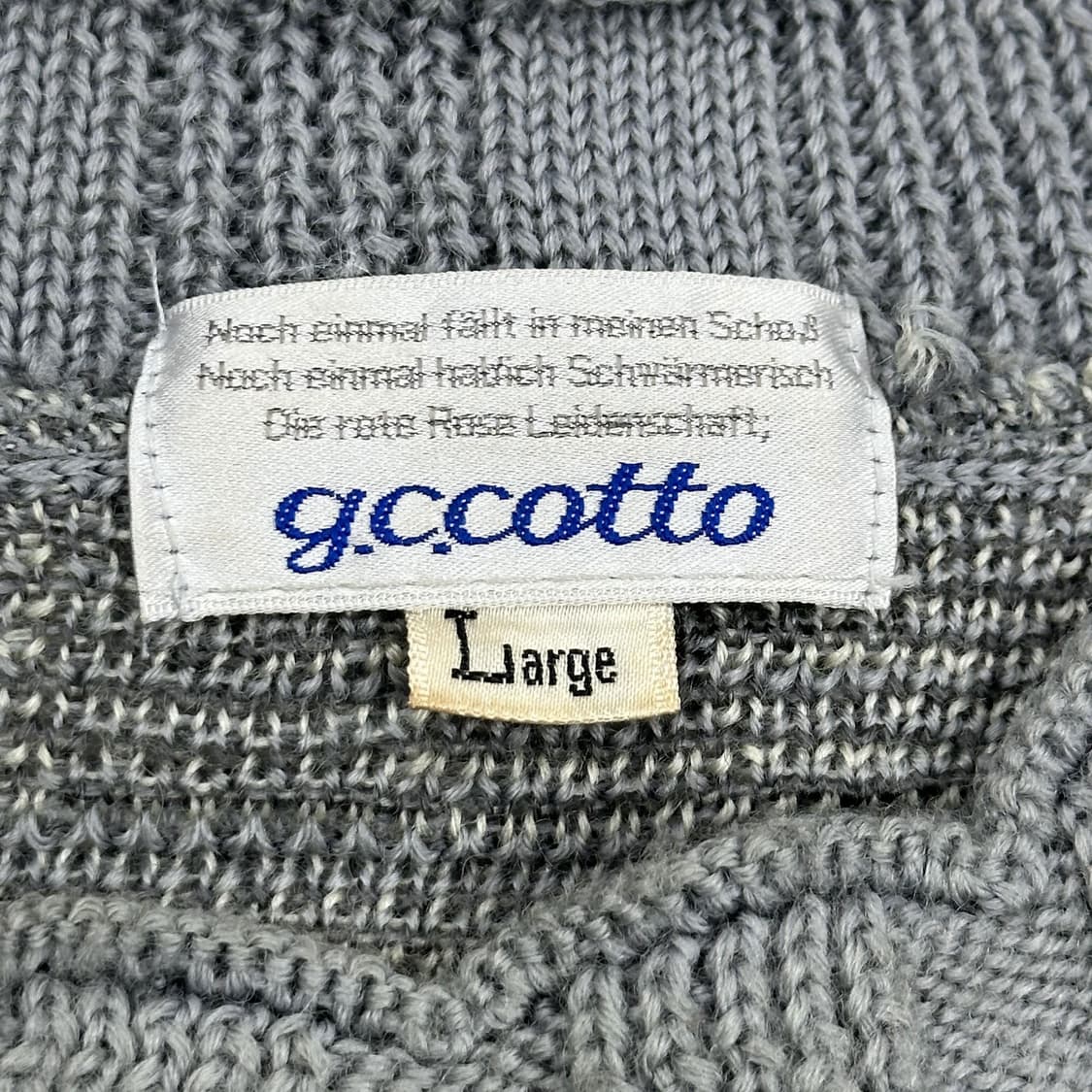 JPN 재팬빈티지 노르딕패턴 모크넥 울 니트 L 상품이미지4