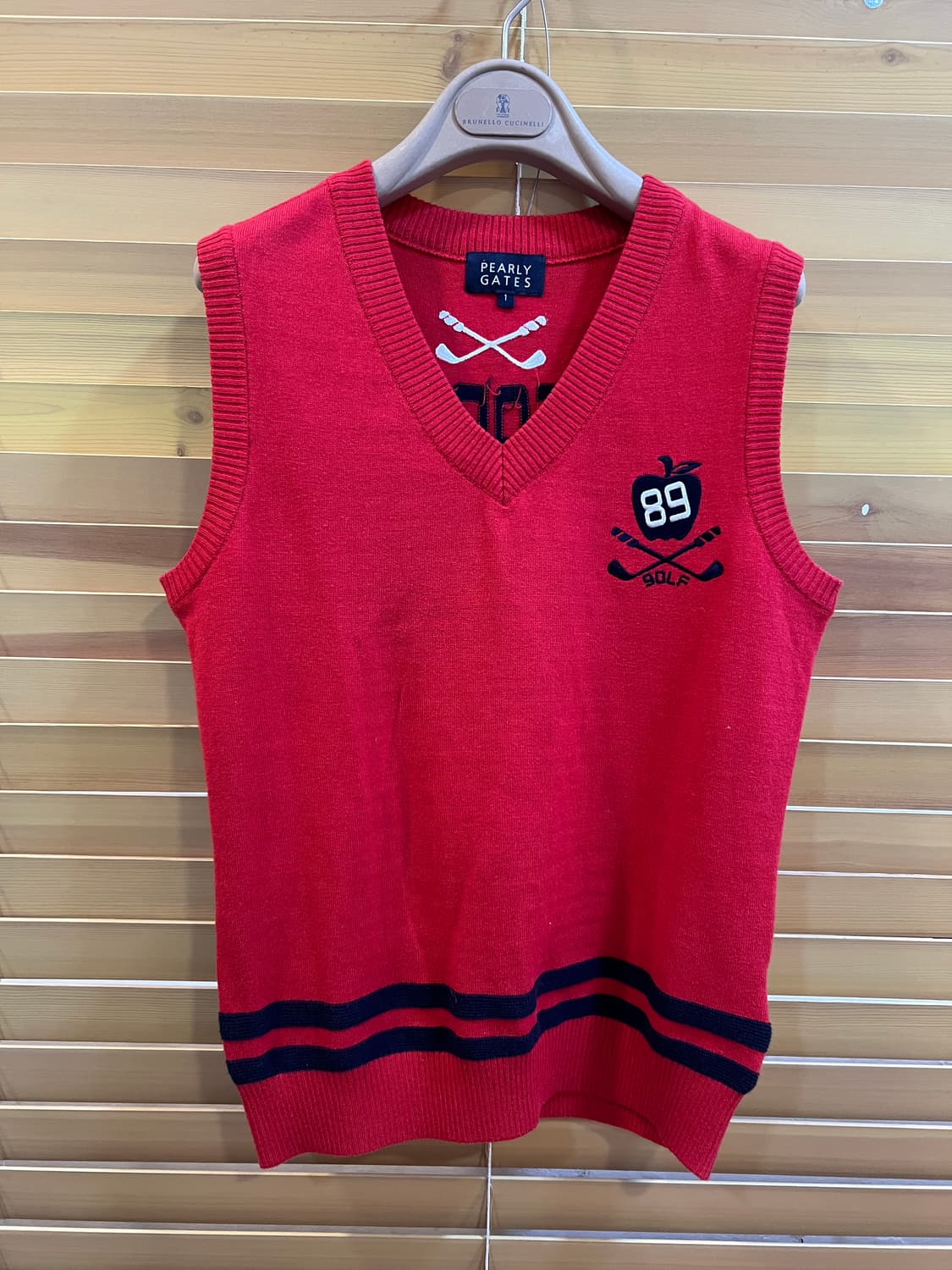 파리게이츠 여성 레드 니트조끼 레이어드조끼 상품이미지2