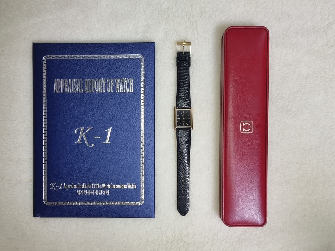 오메가 드빌 탱크 블랙 다이얼 쿼츠 남여공용 시계 상품이미지8