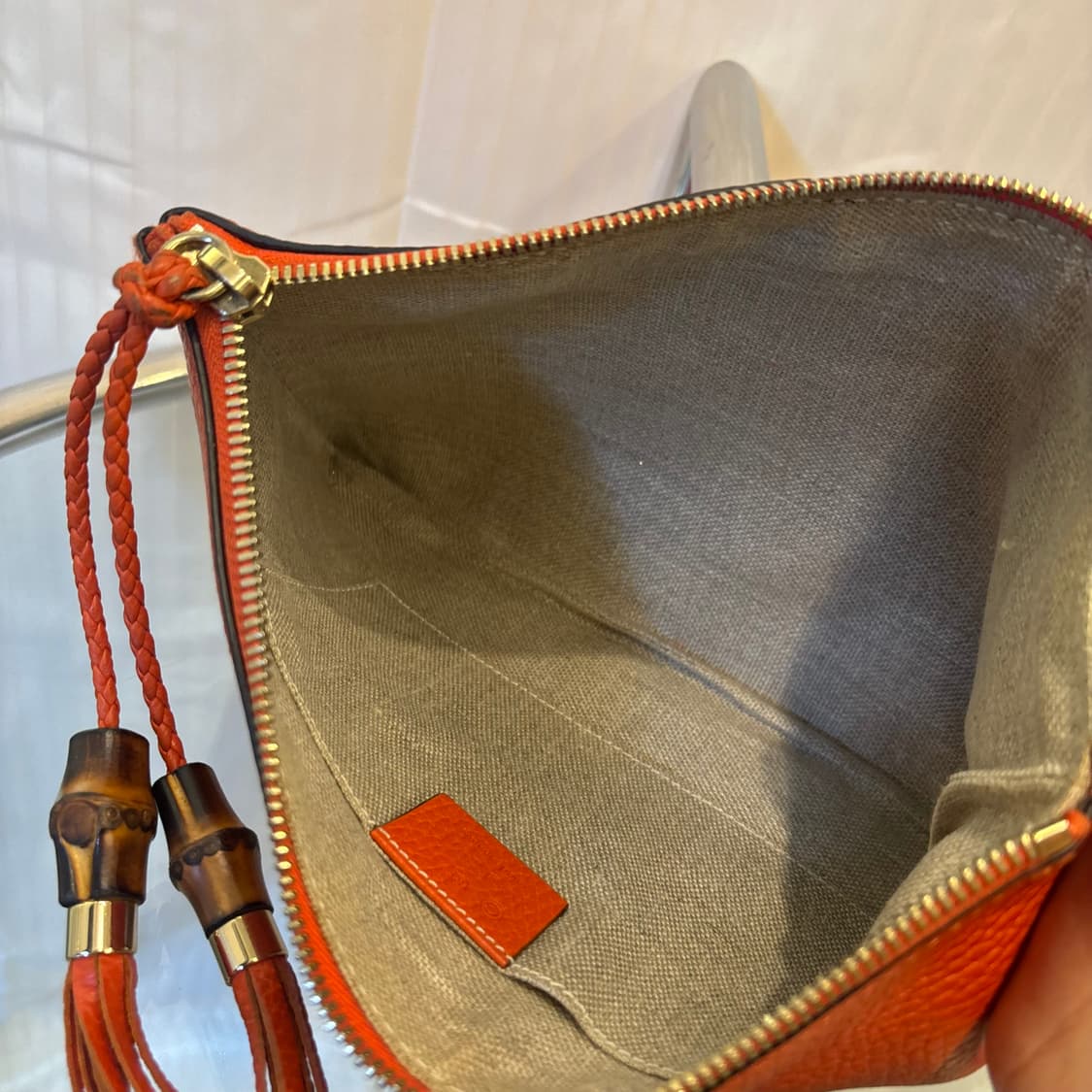 정품 구찌 뱀부 태슬 클러치백    상품이미지8