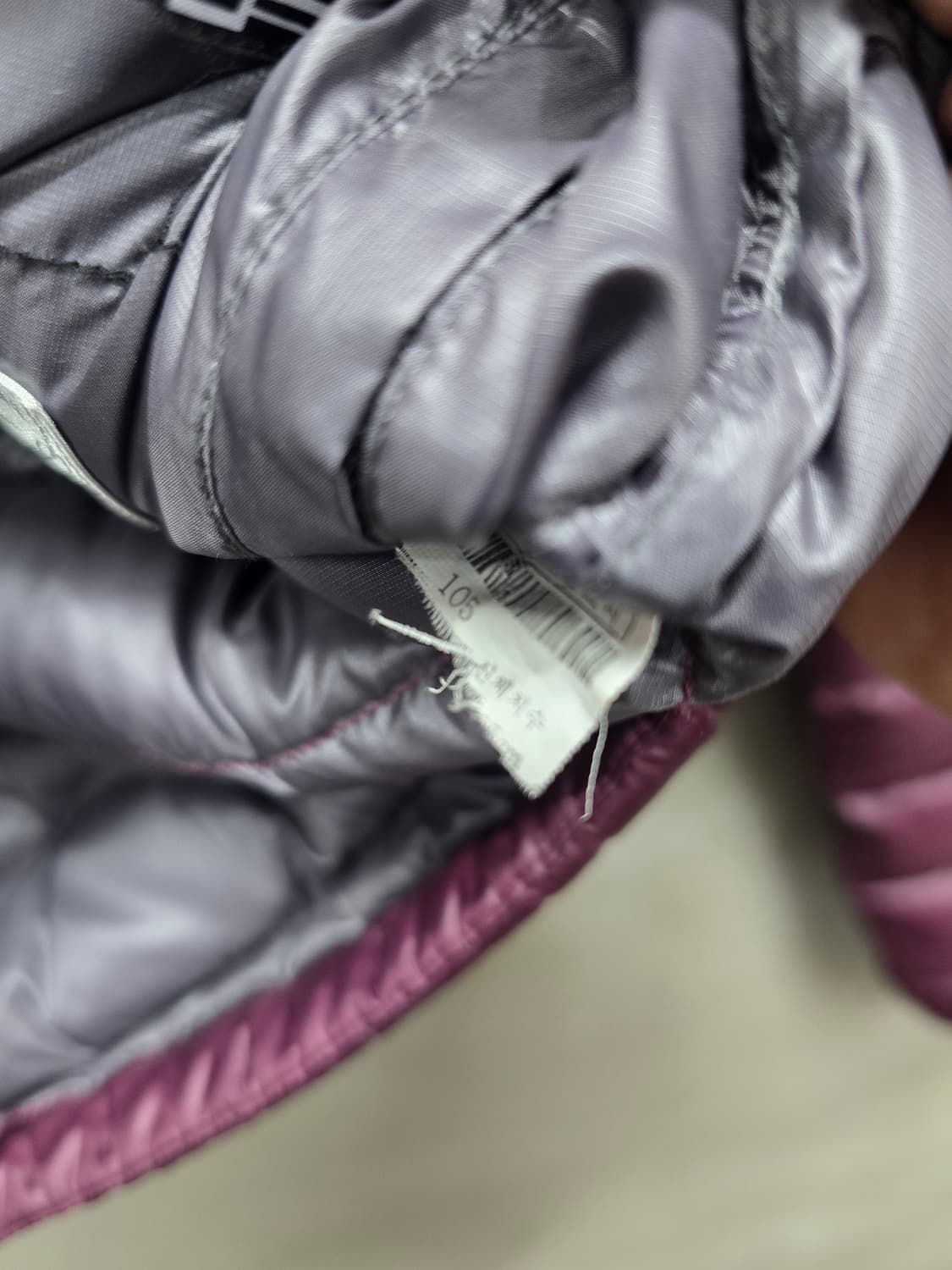 빈폴 경량 패딩 105 버건디 상품이미지5