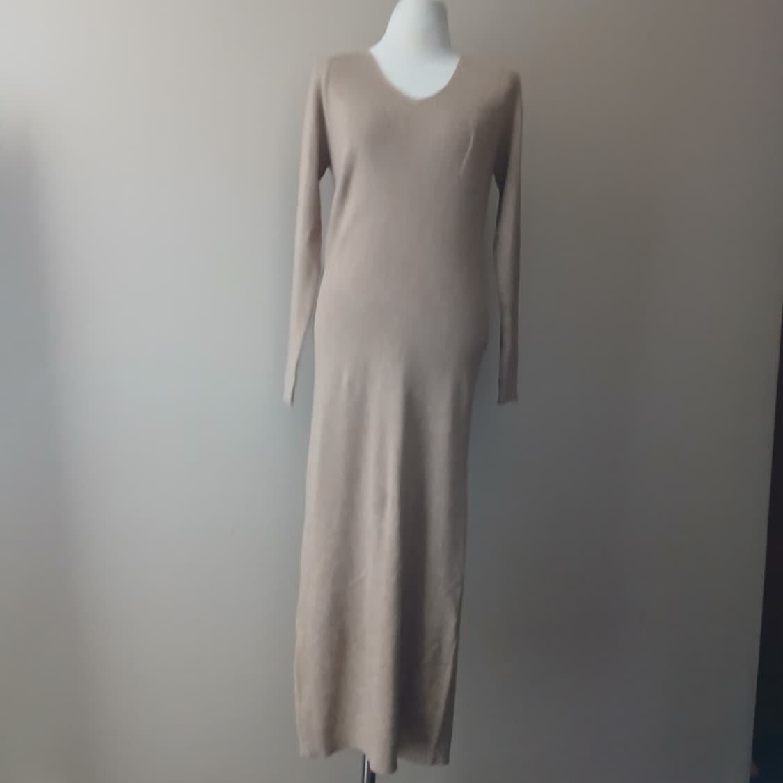 26-4 베이지 니트 롱 원피스55 상품이미지1