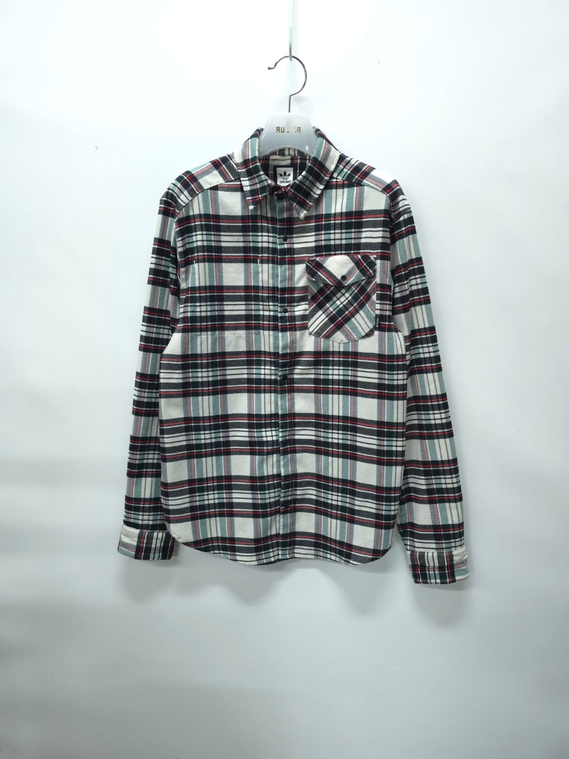 아디다스 여성 타탄 체크 플란넬 셔츠 (66~77) 상품이미지1