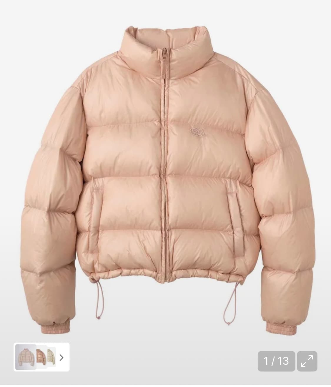 Sculptor Cropped Puffer Down Pink  상품이미지1