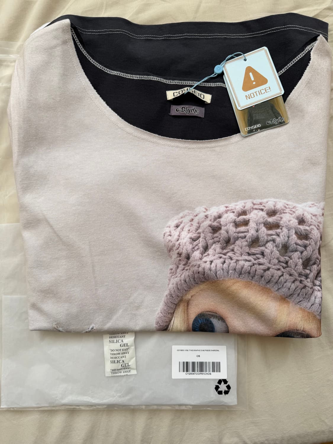 코이세이오 브라이스 그래픽 차콜 원피스 상품이미지2