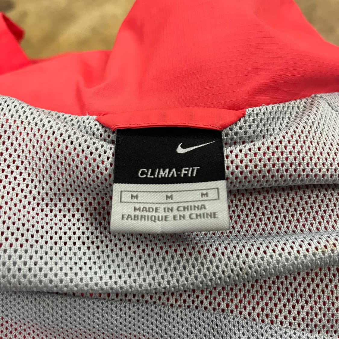 [정품/m,85] 나이키 핑크그레이 바람막이 자켓 b17 상품이미지8