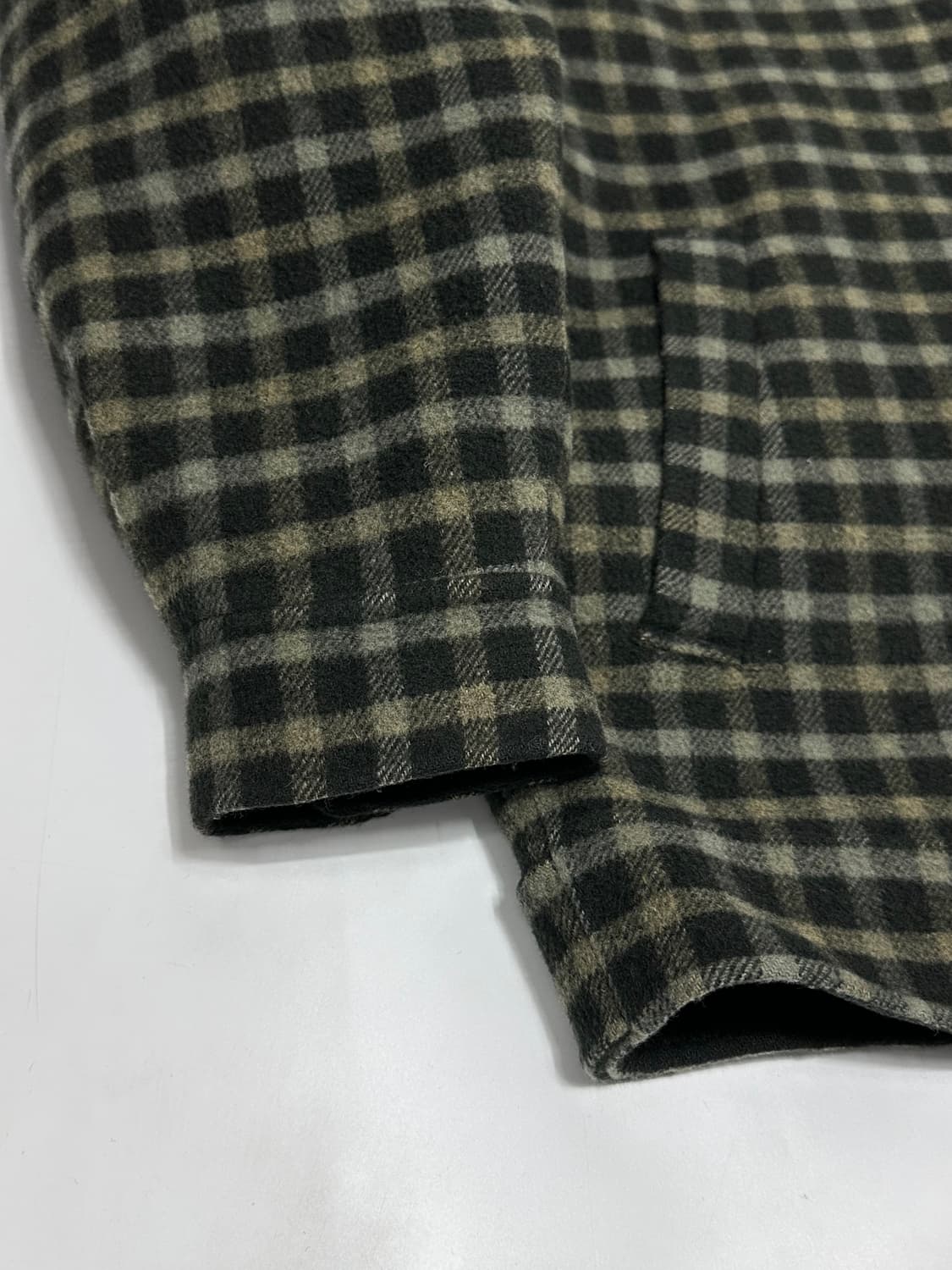 인디안 체크 모직자켓 블루종 상품이미지4