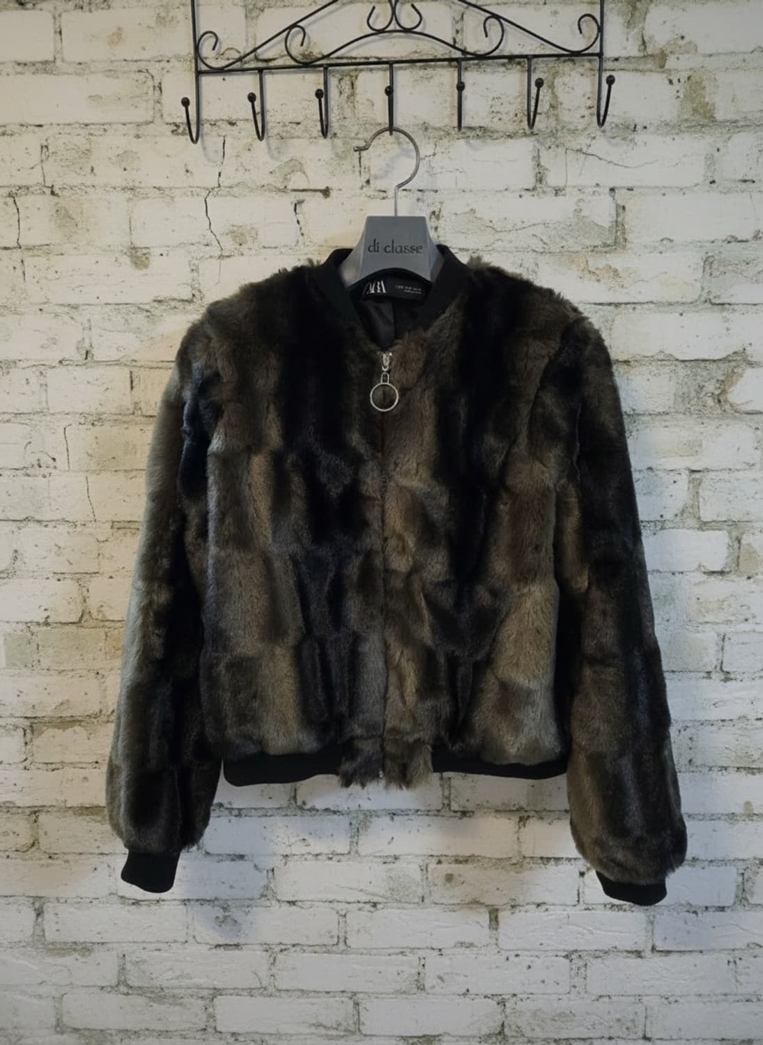 자라 퍼 자켓 M 상품이미지1