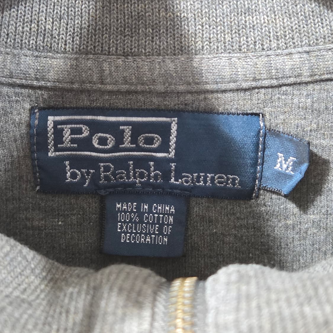 폴로랄프로렌 코튼 풀오버 하프집업 M 상품이미지3