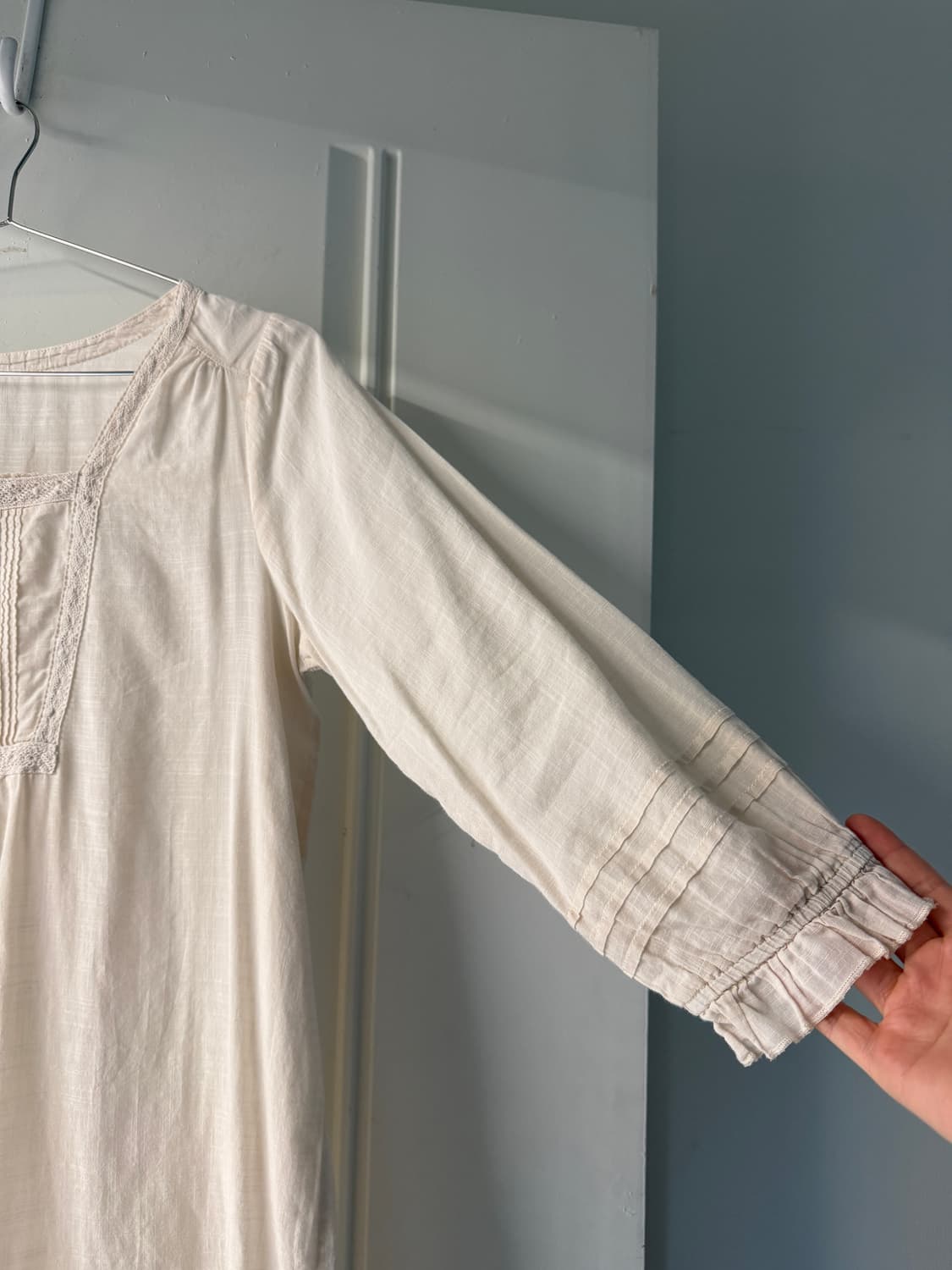 일본빈티지 모리 레이스 블라우스 원피스 상품이미지7