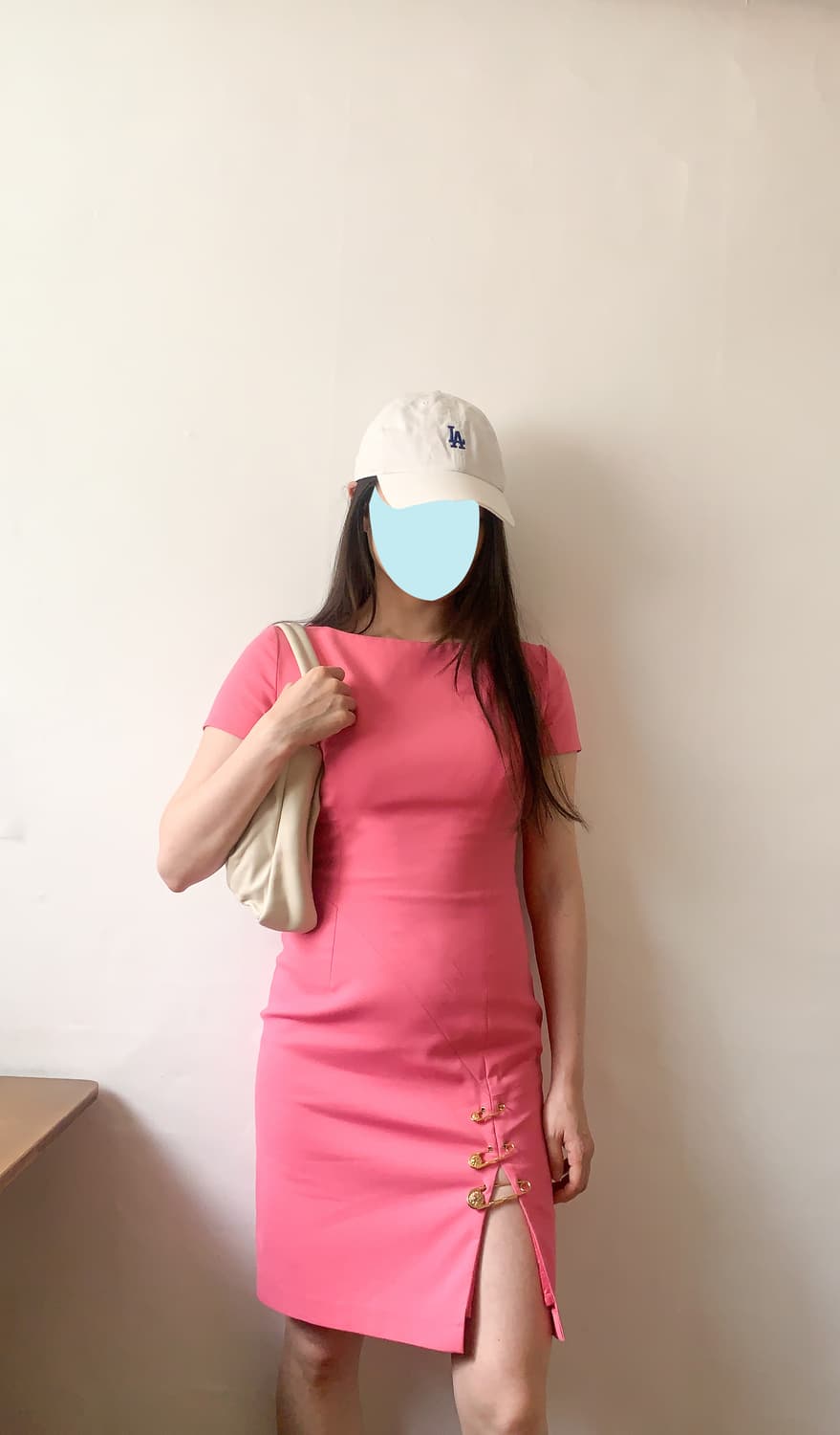 VERSUS 베르사체 핑크 슬림 핏 원피스 상품이미지5