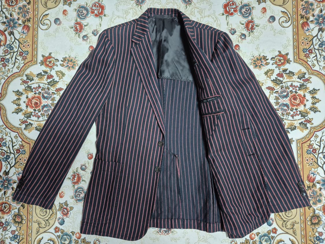 구찌 스트라이프 린넨 자켓/52 상품이미지3