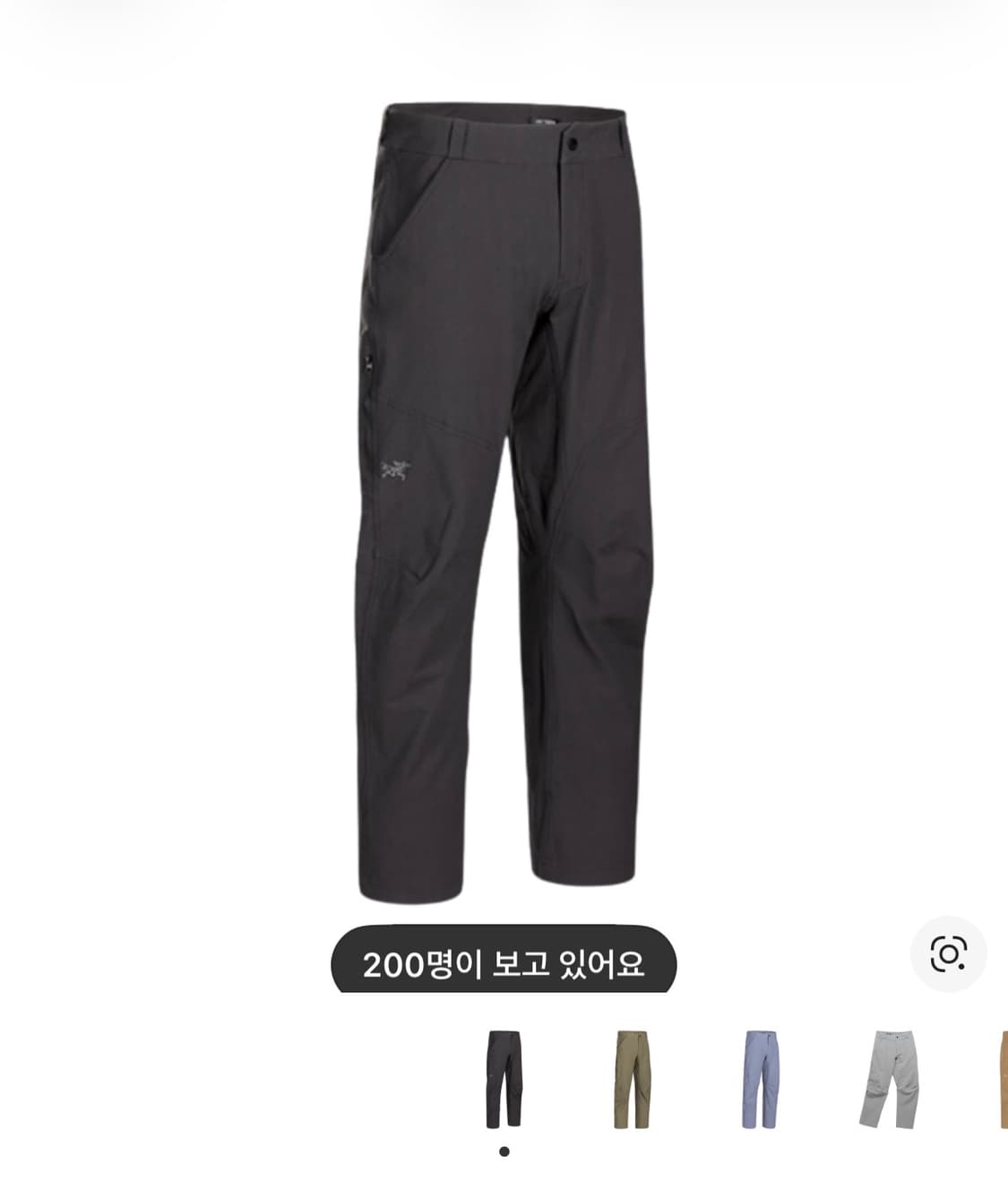 아크테릭스 크로닌 코튼 팬츠 블랙 상품이미지1