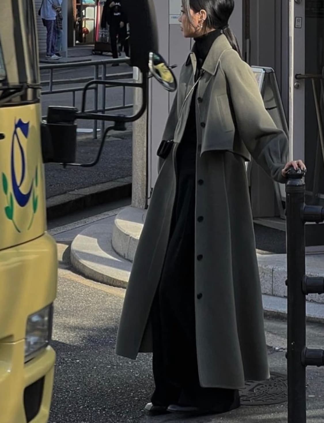 트리밍버드 3way 캐시미어 코트 카키 상품이미지1