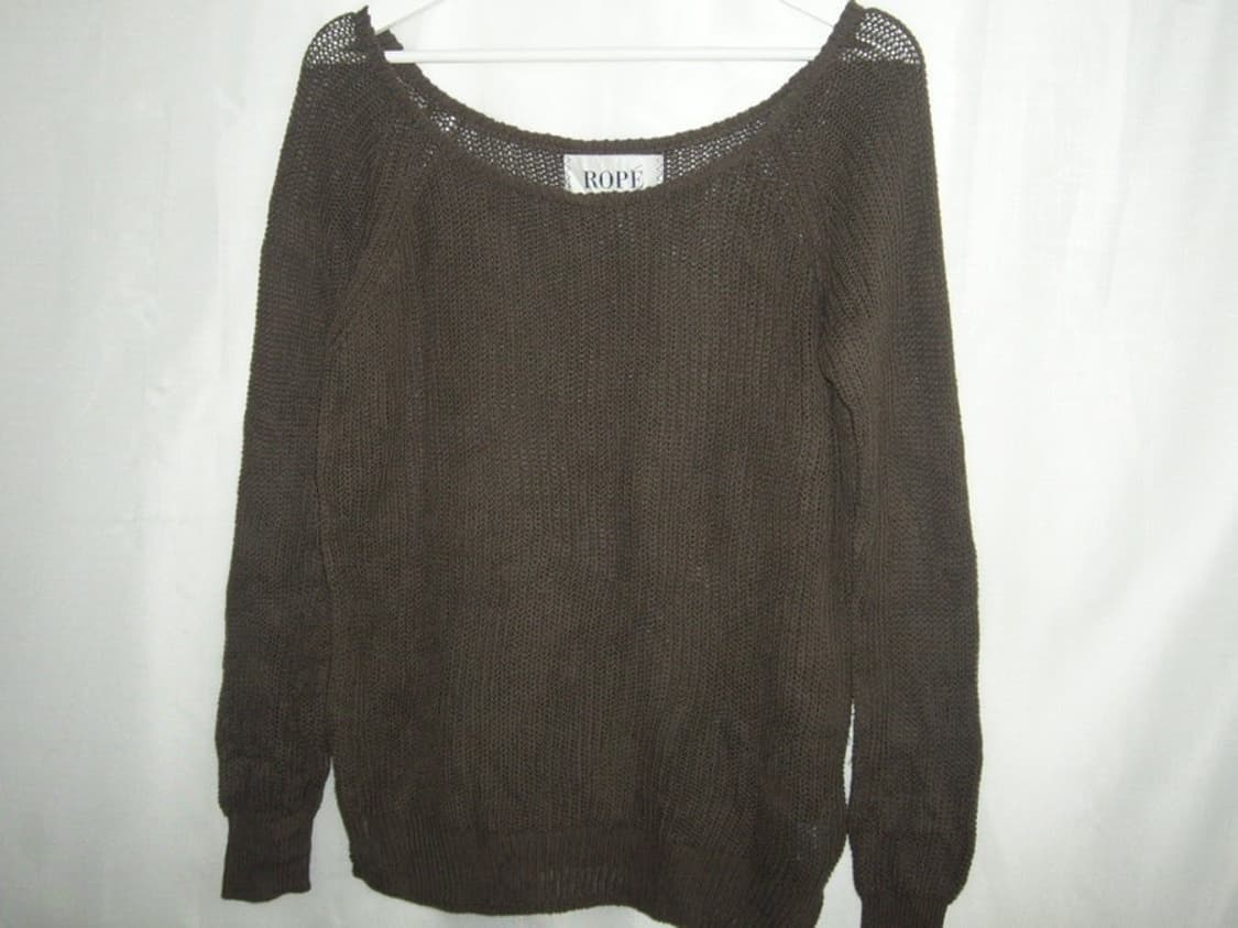464. khaki deep U-neck knit 상품이미지3