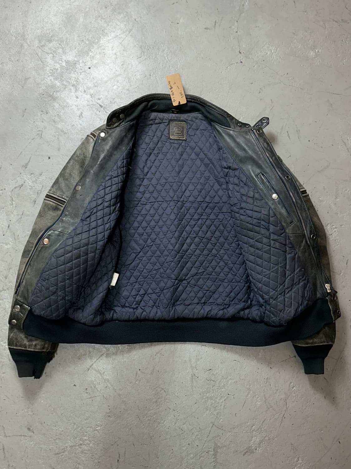 90’s Hein Gericke 디스 레더 자켓 모터사이클 바이커 자켓 상품이미지8