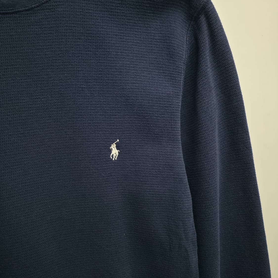 [M] 폴로 랄프로렌 네이비 와플 티 상품이미지4