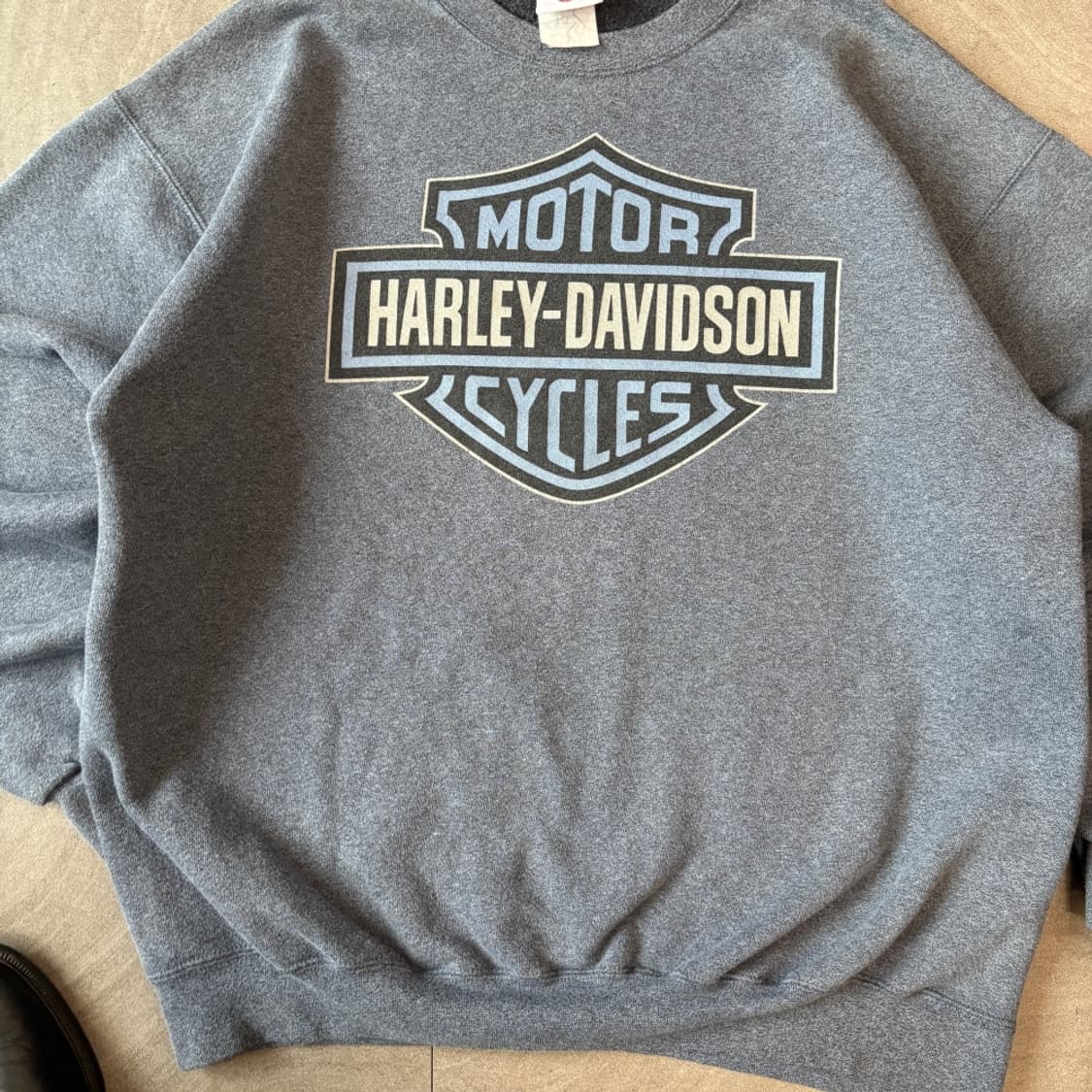 00년대 생산 할리 데이비슨 스카이블루 스웻셔츠 맨투맨 상품이미지4