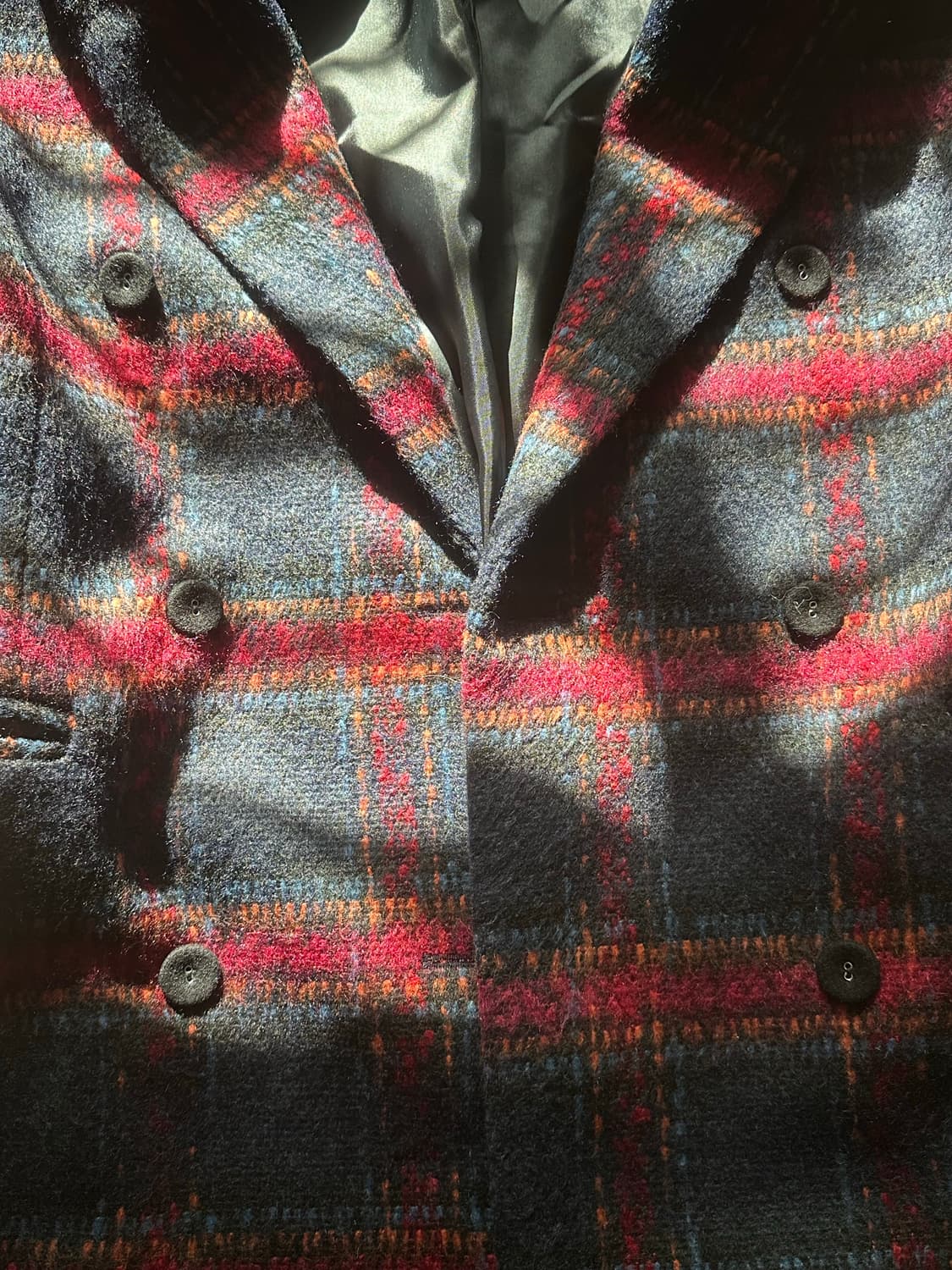 프리미엄 체크 롱코트 상품이미지4