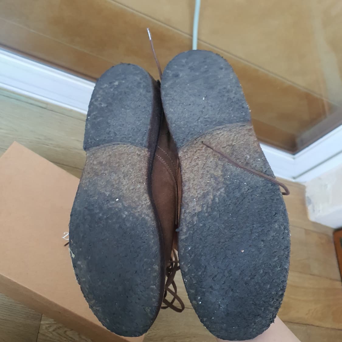 드레익스(Drake's)의 스웨이드 목토 더비 슈즈입니다 상품이미지4