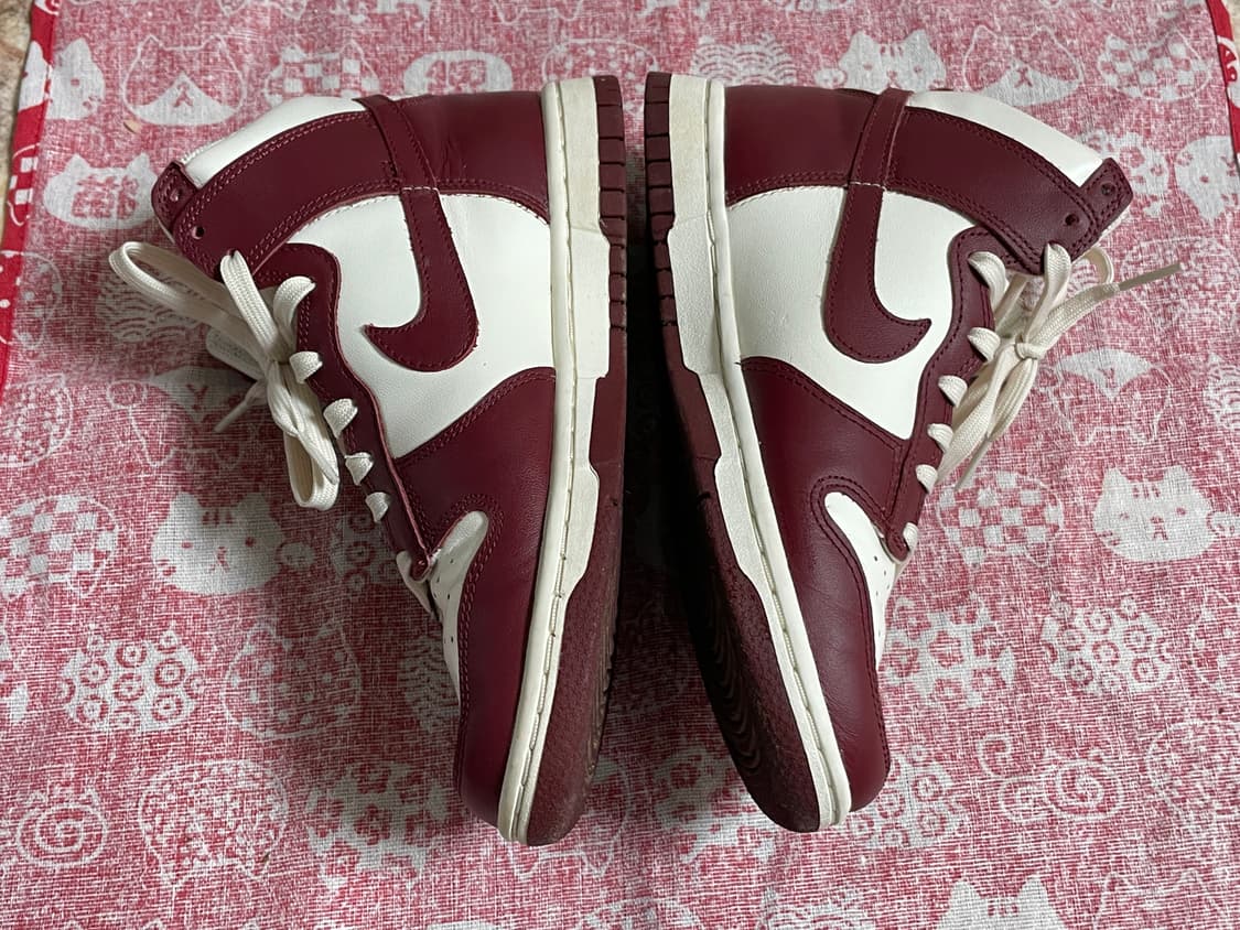 급처)W)나이키 덩크 하이 팀 레드 230 상품이미지3