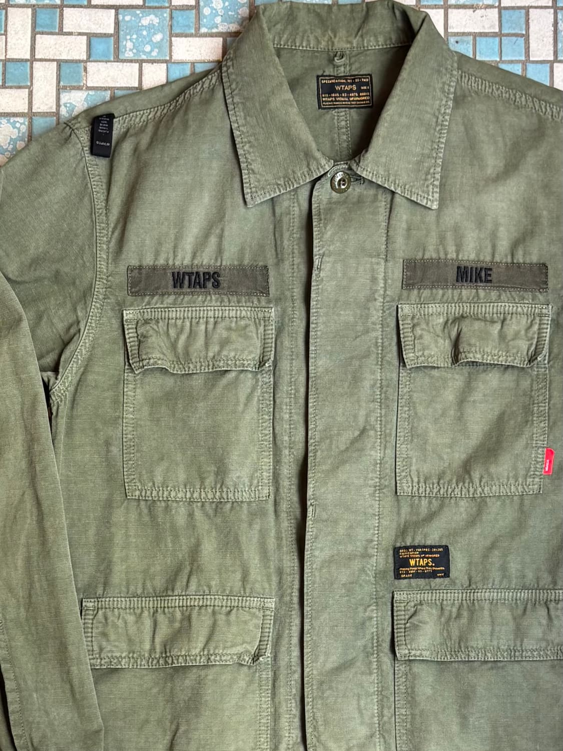 WTAPS 15SS L/S Jungle Shirt – Olive 상품이미지2