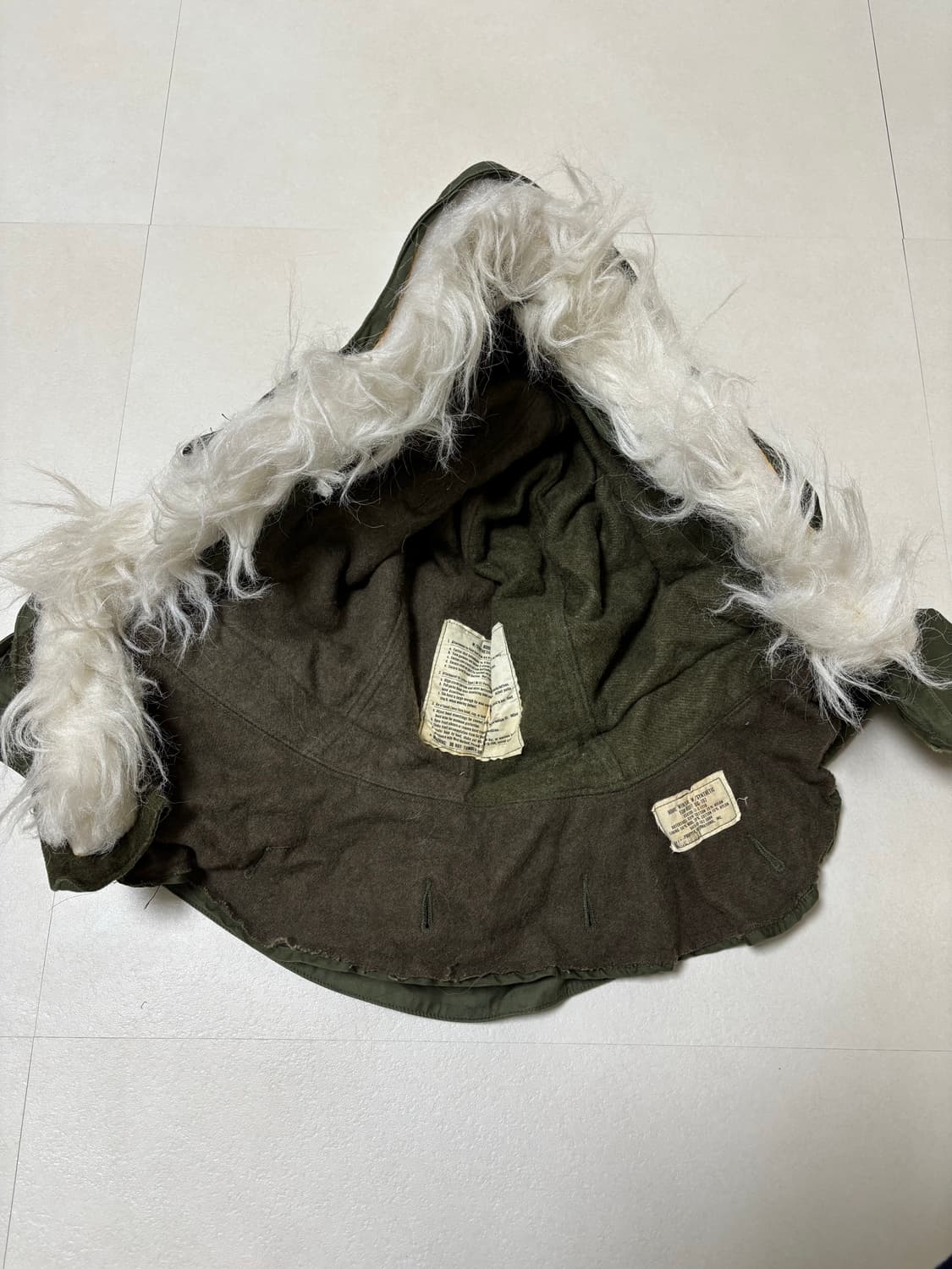 M-65 피쉬테일 개파카 오리지널 xs 민트급 상품이미지6