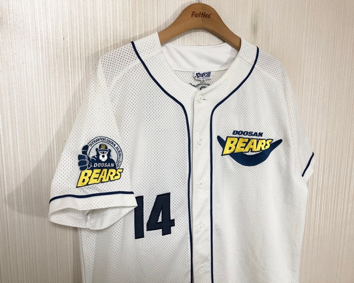 KBO 두산베어스 올드반달 홈유니폼/져지 95 #14 고영민 상품이미지5